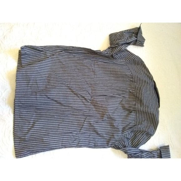Charter Club Striped 3/4 sleeve button up shirt cotton women's size 6 - Picture 10 of 11